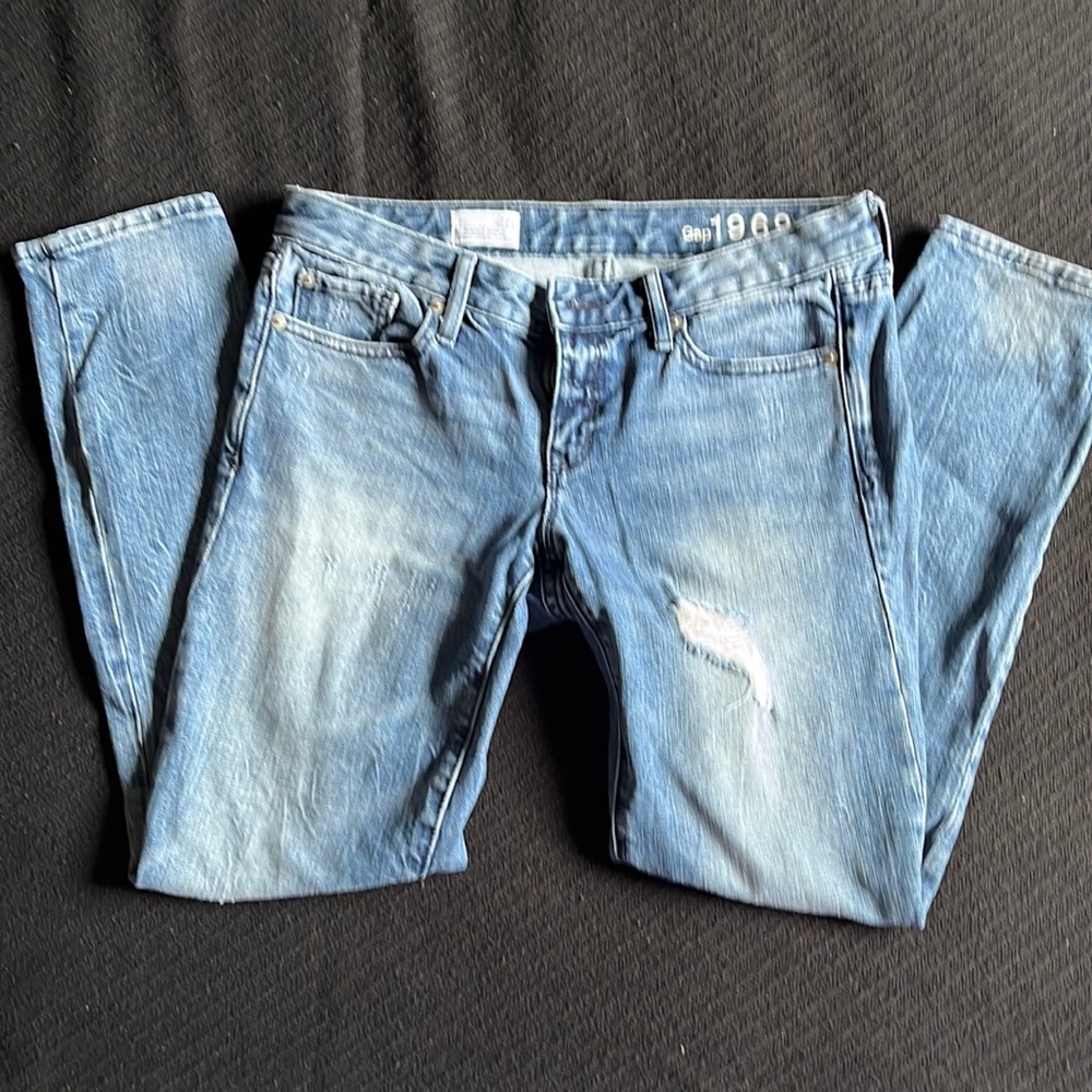 Gap low rise skinny jeans